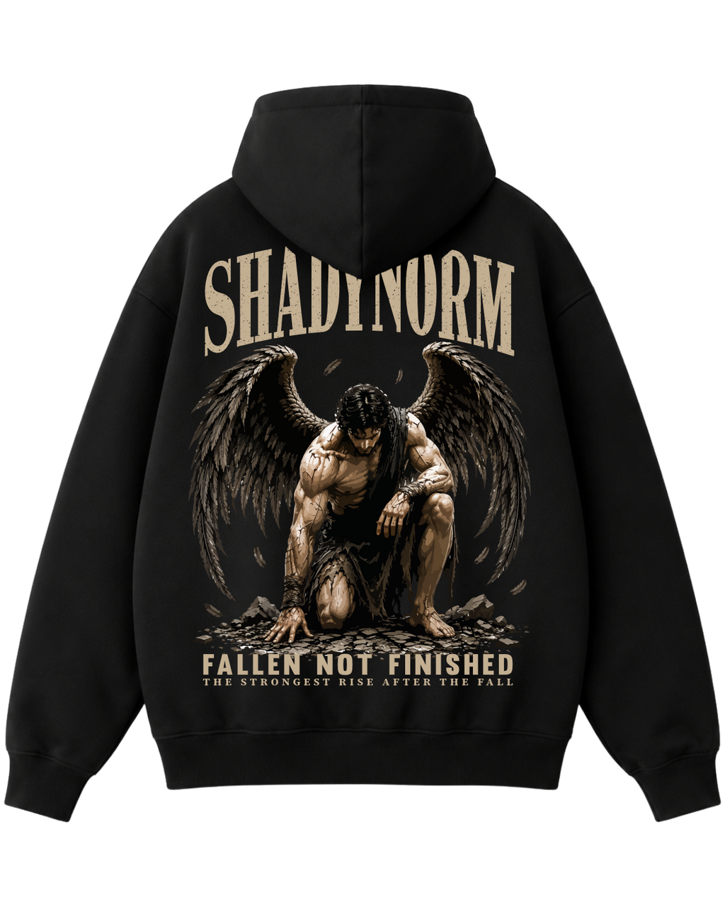 FALLEN ANGEL HOODIE – FALLEN. NOT FINISHED.