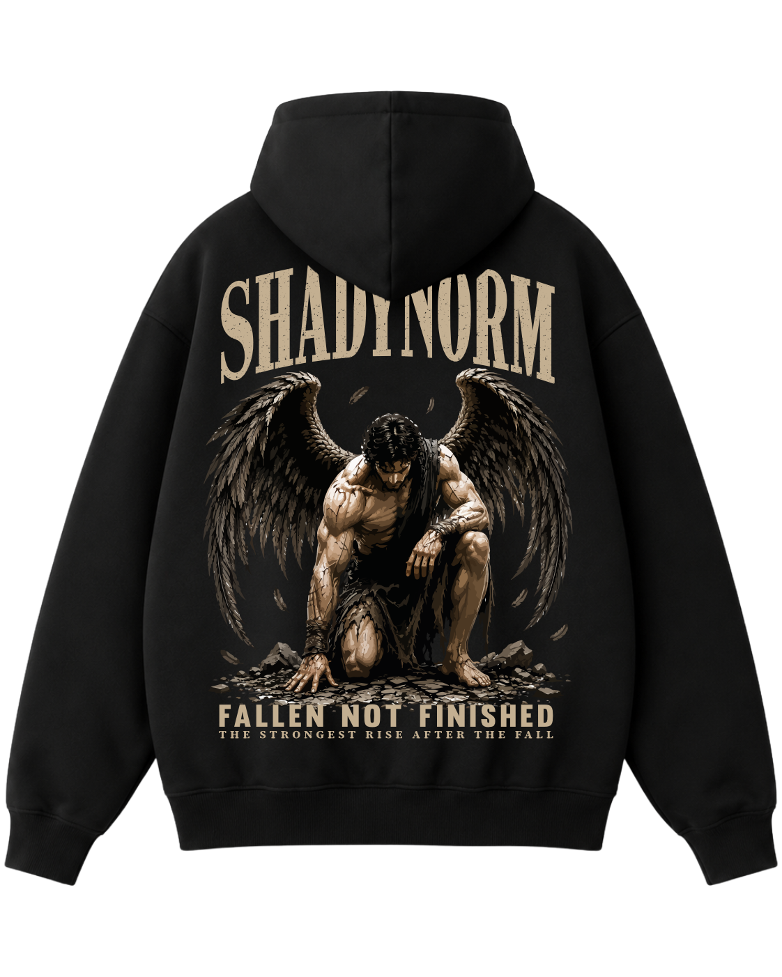 FALLEN ANGEL HOODIE – FALLEN. NOT FINISHED.