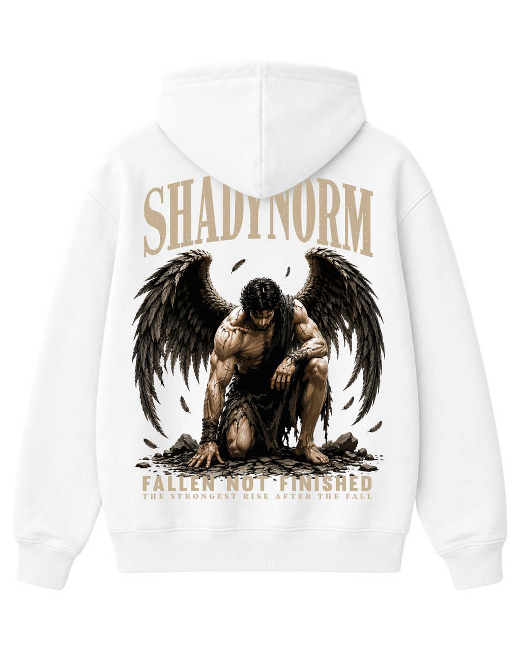 FALLEN ANGEL HOODIE – FALLEN. NOT FINISHED.