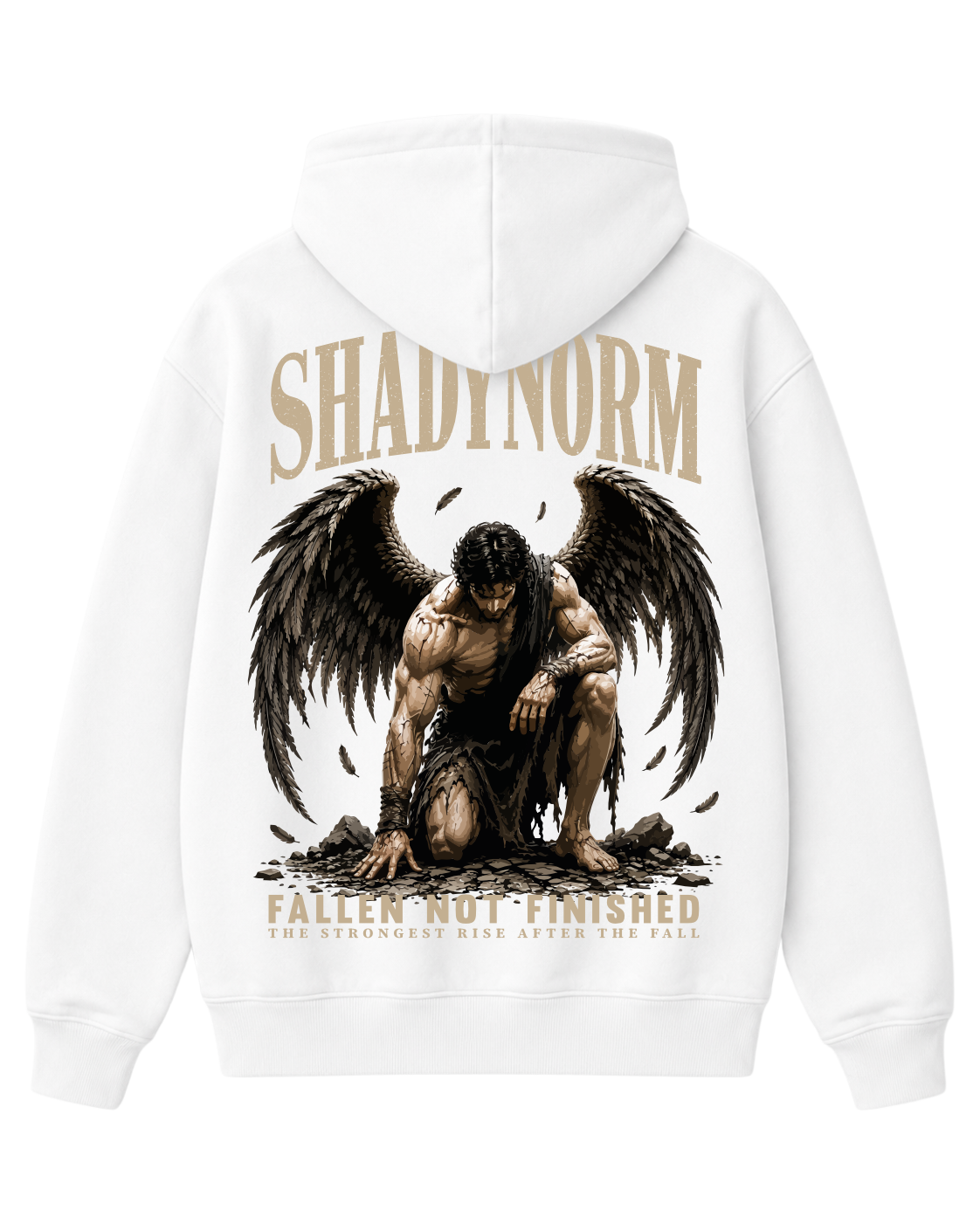 FALLEN ANGEL HOODIE – FALLEN. NOT FINISHED.