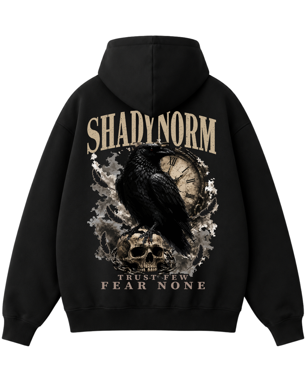 THE RAVEN HOODIE – TRUST FEW. FEAR NONE.