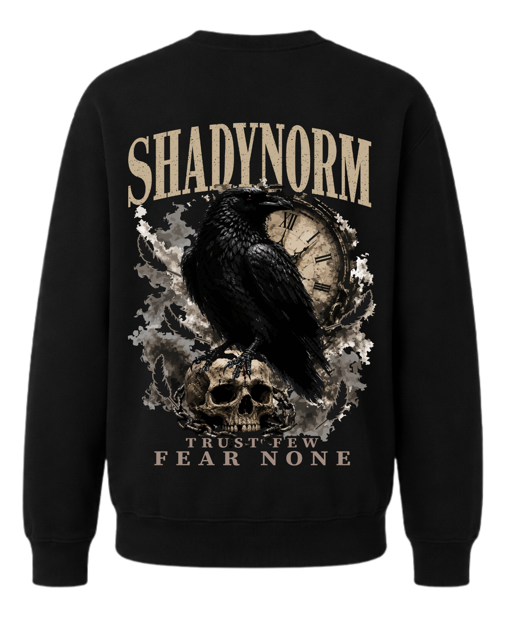 THE RAVEN PULLOVER – TRUST FEW. FEAR NONE.